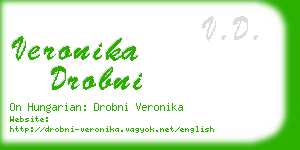 veronika drobni business card